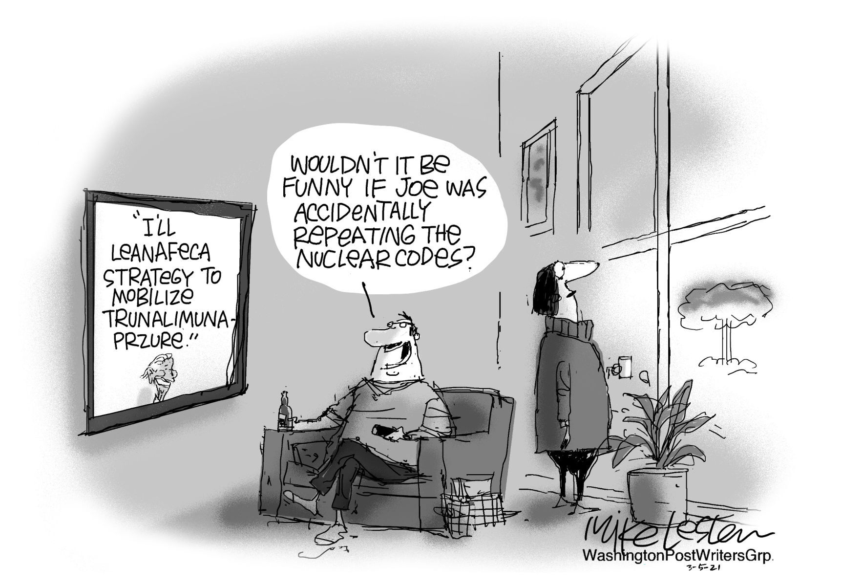 Mike Lester cartoon